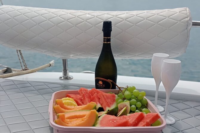 2 Hours Private Boat Tour Isola Bella Taormina Giardini Naxos - Luxury hotels and a sea-access private beach, from sea level