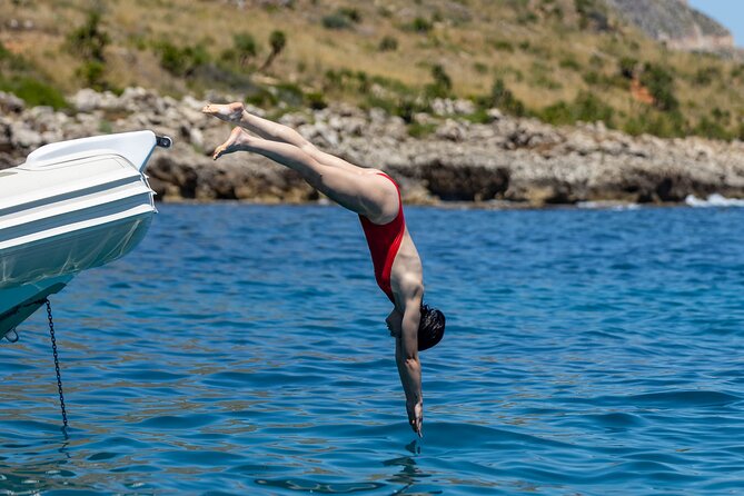 4 hours by Boat from Castellammare del Golfo to Zingaro and Scopello - Stop 1: Cala Bianca (Trapani) and a Cove Made for Snorkel Time