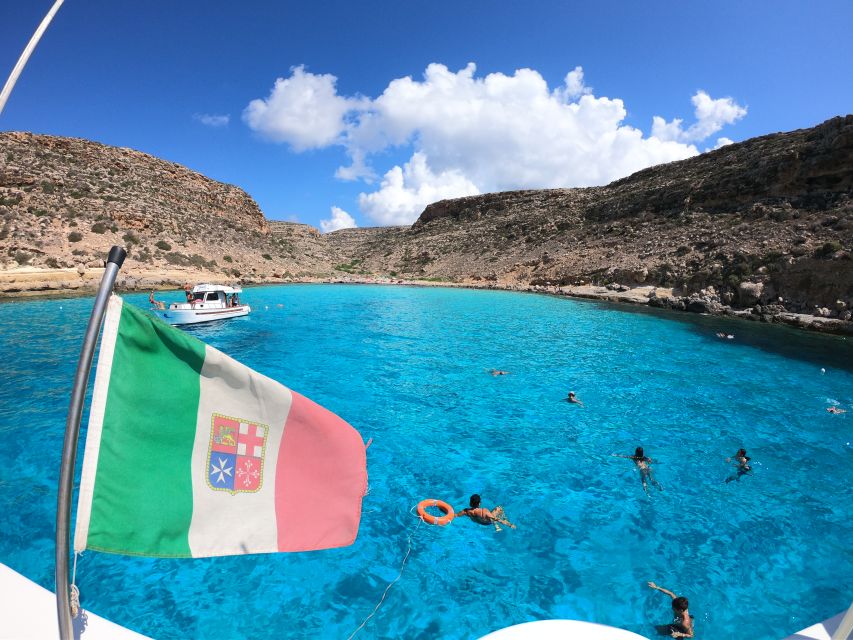 5 hours Lampedusa: Boat Tour with panino SUP e snorkeling - Tabaccara Bay, Wind Permitting: Snorkeling Where the Water Looks Too Clear