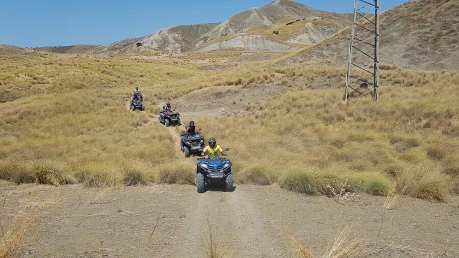 Agrigento: Quad Bike Tour with 3 Path Choices - Path 2 to Monte di Sara: Palma Nana woods and Platani valley views