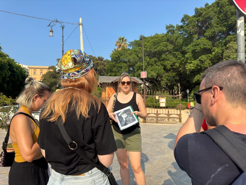 Anti-Mafia Heroes (Cool Hours) Morning Walking Tour - Stop 2: Piazza Magione, where the guided walk starts connecting the dots