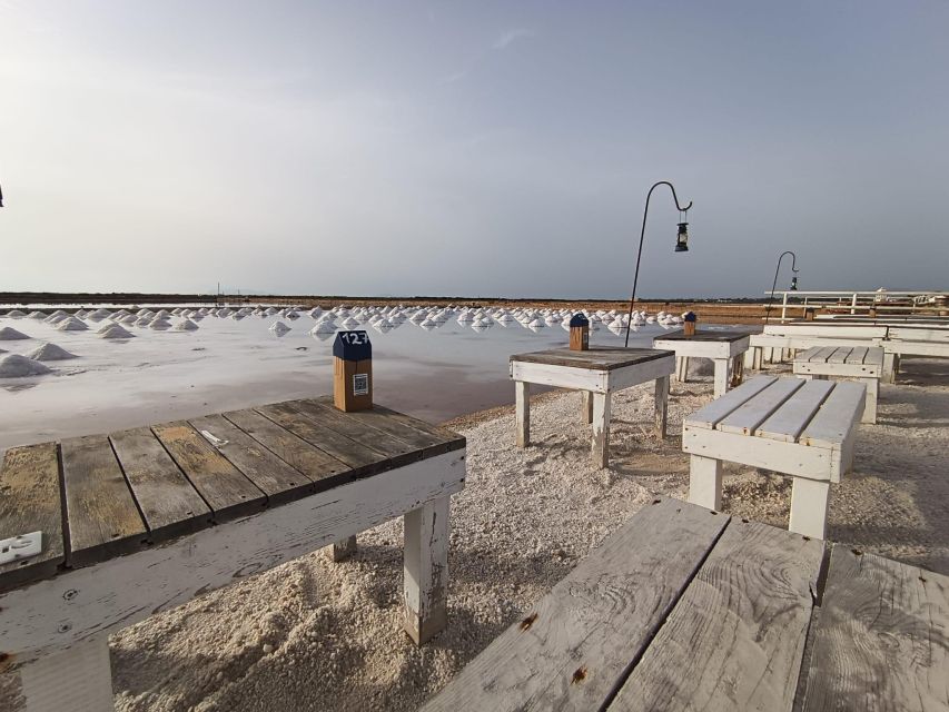 Aperitif in a old tub of salt in Marsala - Sunset Is a Real Part of the Experience