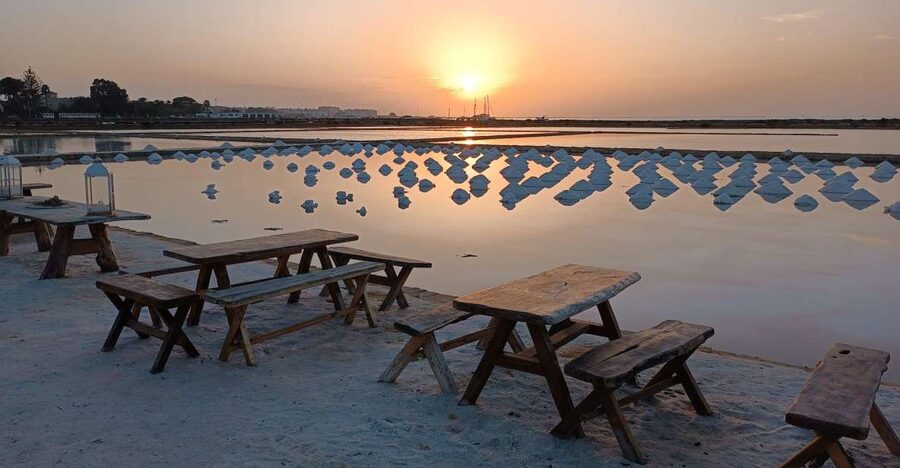 Aperitif in a old tub of salt in Marsala - Your Apericena: Four Fish Tastings and Two Local Wines