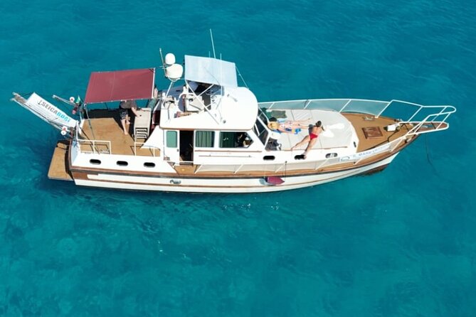 Boat excursion from Palermo with aperitif and wine - Virgin Mary Beach stop, a quick transition moment