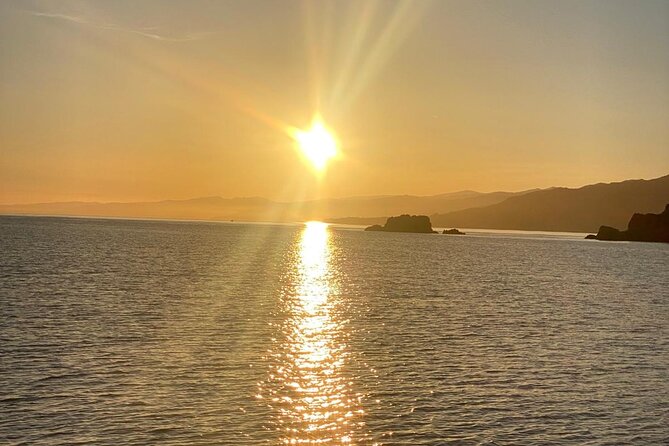 Boat excursion to Cefalu with aperitif - Stop 4: Spiaggia Kalura for tea and an aperitif during sunset