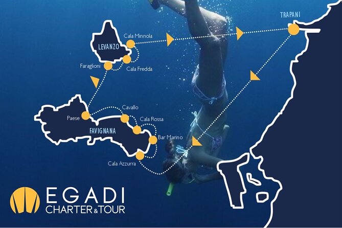 Boat tour to Egadi Favignana and Levanzo islands from Trapani - Stop 1: Cala Azzurra and That Pink-White Bay Look