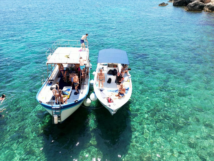 Boat tour to Favignana & Levanzo with Tastings and Swim stop - Cala Rossa on Favignana: the first swim-stop that sets the tone