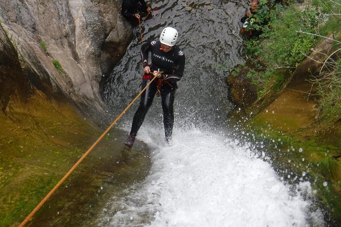 Canyoning at the foot of Etna - The canyoning portion: jumps, slides, and controlled thrills