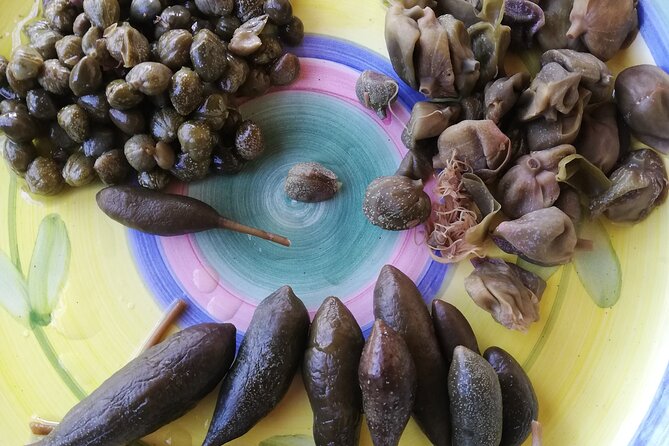 Cappero di Salina: Un'Esperienza di Degustazione Unica - What You Taste: Capers, Pesto, Salami, Cheese, and Wine
