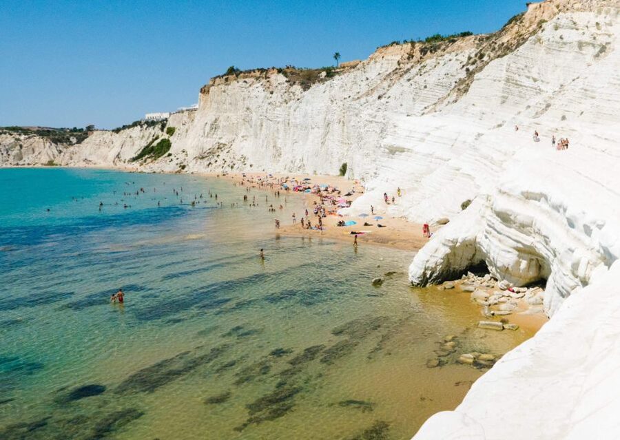 Catamaran excursions to the Scala dei Turchi - Scala dei Turchi Swim Stop: The Main Event Done Right