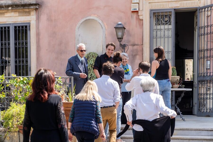 Catania: Cooking class set in a sea front historic villa - Ricotta Cream, Cannolo Skills, and the Sweet Finish With Pistachios