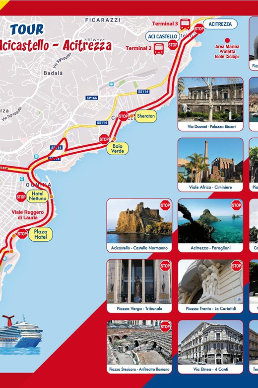 Catania: Hop-On, Hop-Off Bus to Acicastello and Acitrezza - Open-Top Catanese Coast Views, With Audio That Does the Explaining