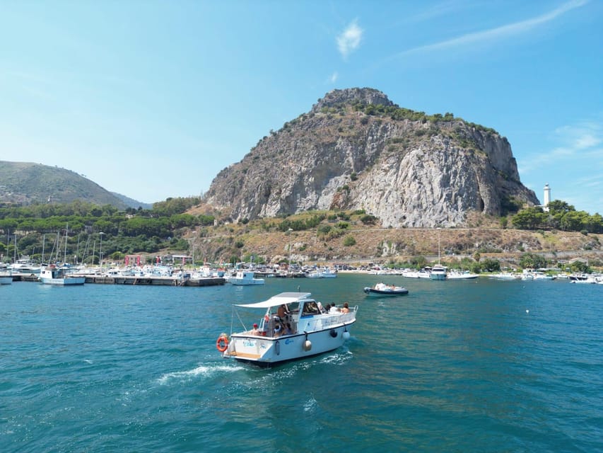 Cefalù: Mini Yacht with Snorkel Stops, Caves and Aperitif - Meeting at Cafè Eolo in the Port of Cefalù Presidiana