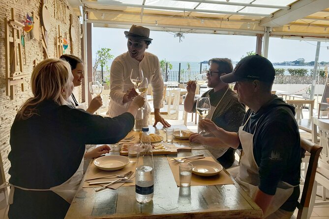 Cooking Class with Seaview with Chef Mimmo - Before cooking: wine tasting, focaccia, cheese, and cold cuts