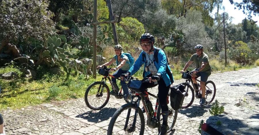 Discover MtPellegrino with a PRIVATE Guided Bike Tour - Safety briefing first, then that first push uphill
