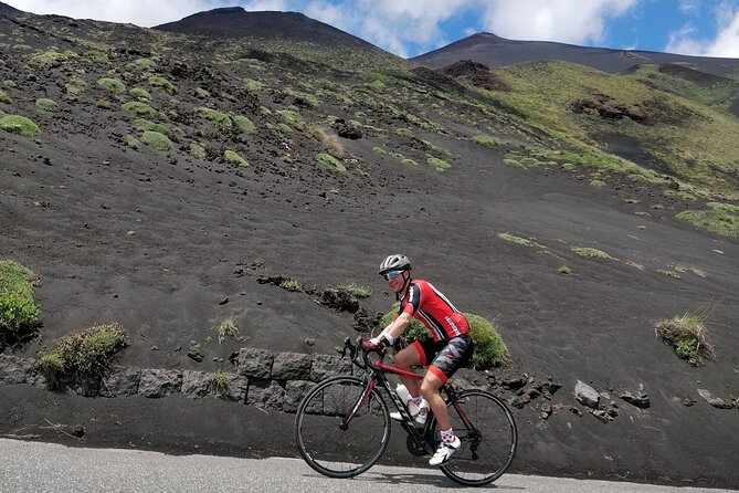 Etna Bike Tour - Cycling in Sicily - Downhill back toward Naxos: the part you’ll feel in your legs