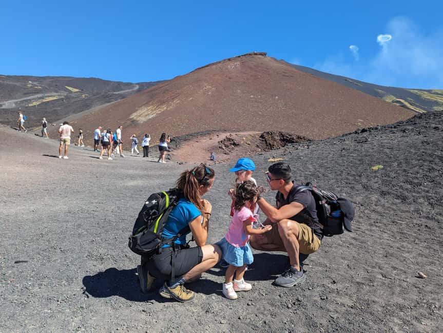 Etna Family Tour: private excursion on Etna mt. for families - Meeting point at Bar Crateri Silvestri, and how the 3-hour rhythm feels