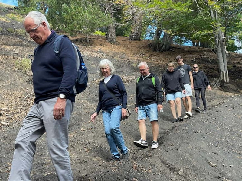 ETNA VOLCANO: Excursion to the Craters of 2002 - Lava channel climb: where the terrain tells its story
