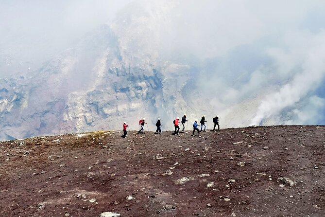 Excursion on the summit craters of Etna, with cable car and 4x4 bus - How the descent works: sandy ground plus volcano-history stops