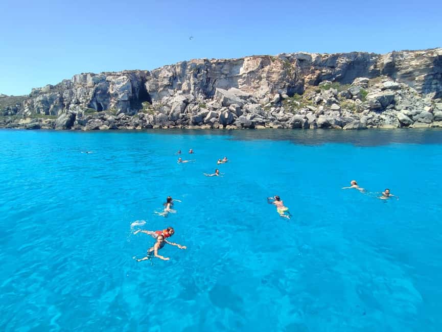 Favignana e Levanzo: tour condiviso Yacht Shalimar IV - Snorkeling in a Marine Protected Area: what you can expect