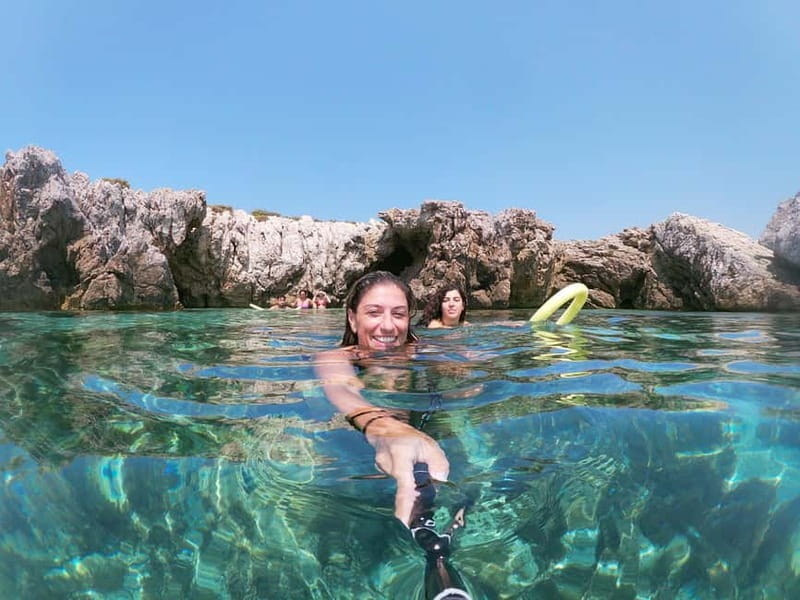 Favignana, Excursions by Dinghy from Marsala - Cala Rossa in Favignana: Cliffs, Tuff Quarries, and a Prosecco Moment