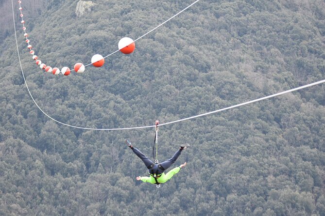 Flight with the Zipline Sicily in San Mauro Castelverde - Gear and Safety: Helmet, Harness, and Trained Staff Support
