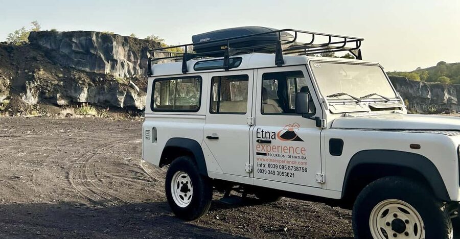 From Catania: 4x4 Mt Etna Jeep Tour - Nicolosi cave and Monte Salto del Cane: the early volcanic hits