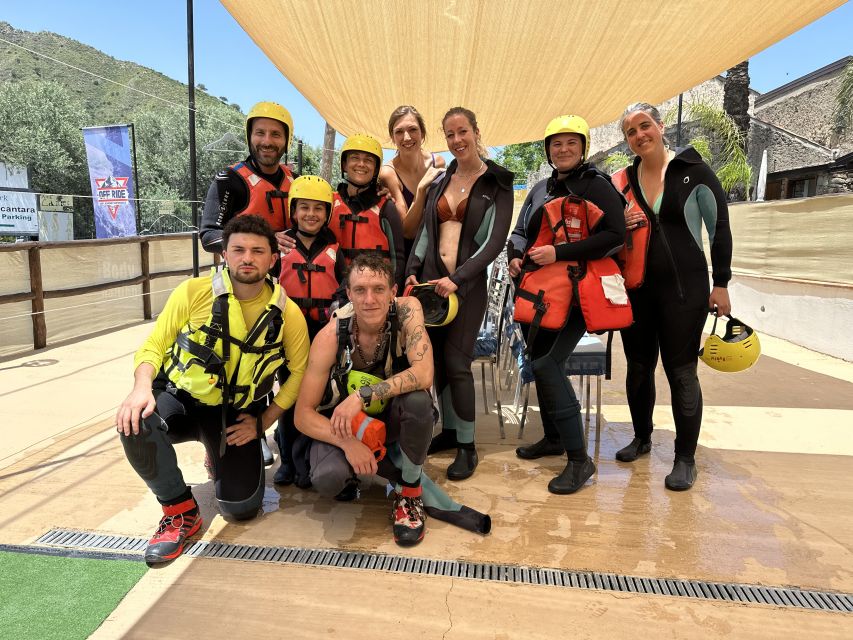 From Motta Camastra: Alcantara Gorges Body Rafting Trip - The waterfalls part: fun, fitness, and a little teamwork