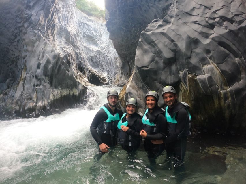 From Motta Camastra: Alcantara Gorges Body Rafting Trip - The run, step by step: from meeting point to gorge action