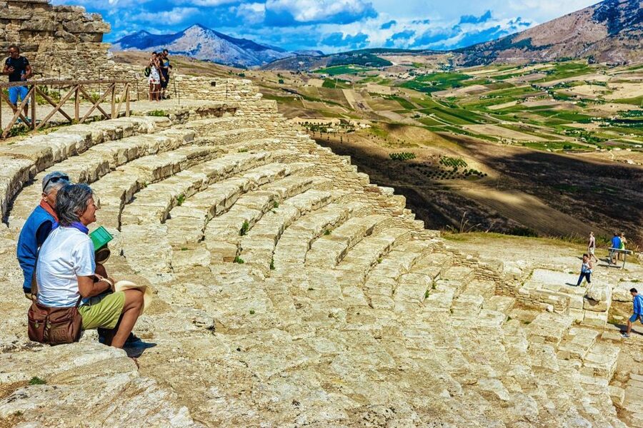 From Palermo: Segesta Archaeological Park Transfer - The van ride: comfortable, shared, and guided mainly by the driver