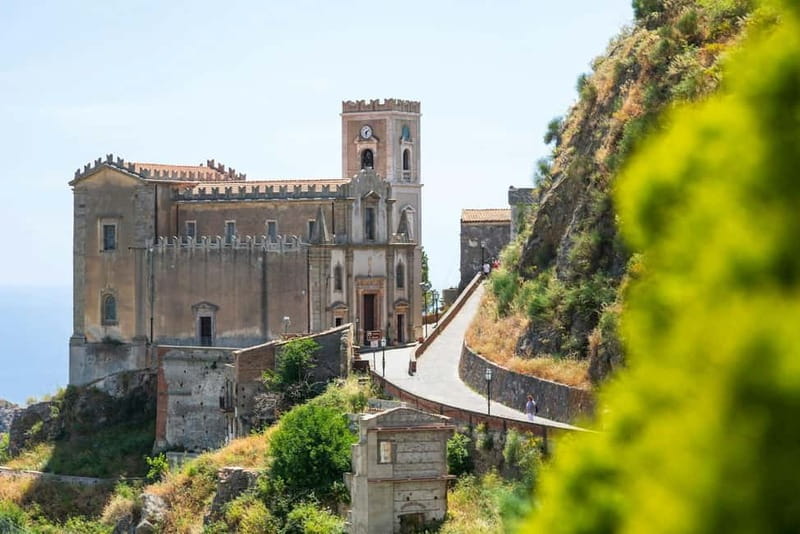 From Taormina Area: The Godfather Sicily Tour - Savoca: Bar Vitelli and the Michael wedding church
