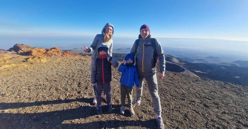 From Taormina: Etna Walking Tour and Wine Tasting in Winery - Walking lava flows and lateral craters with a local guide