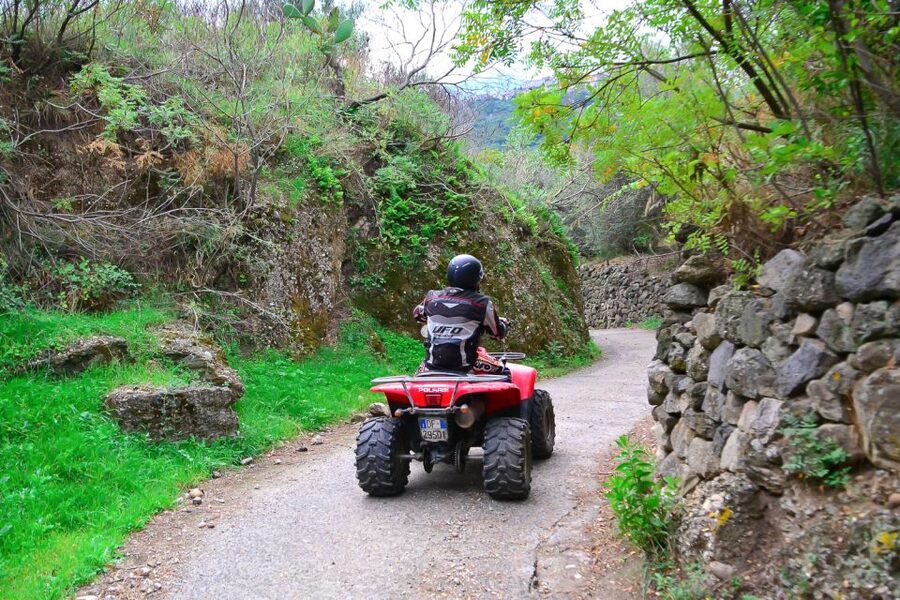 From Taormina: Off-Road ATV Tour Alcantara & Mount Etna - Stop 1: Gole dell’Alcantara and the start of the off-road mood