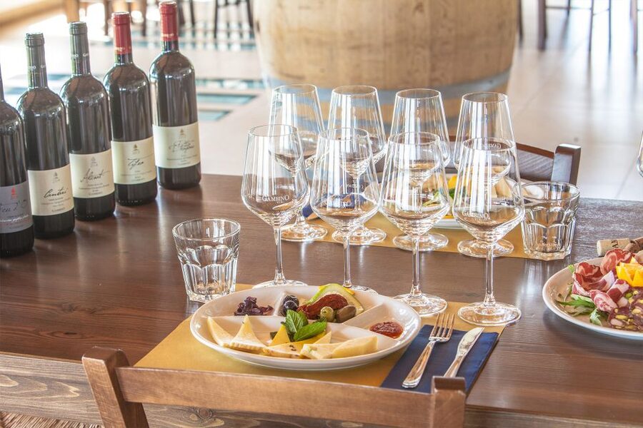 From Taormina: Private 3 Etna Wineries with Food & Wine - Stop 2: tagliere and Sicilian pasta with four regional wines