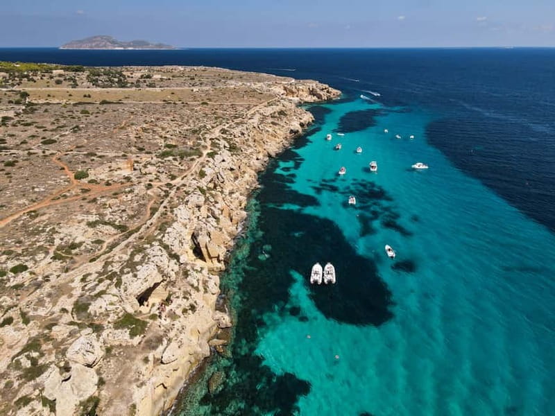 From Trapani: Egadi Islands Favignana & Levanzo Cruise - Cala Minnola finale: last swim and the aperitif vibe