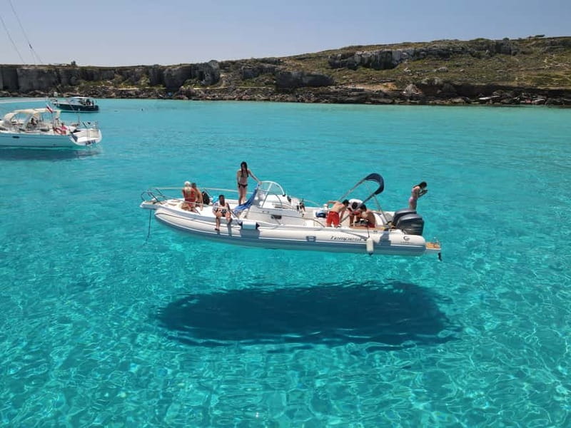 From Trapani: Egadi Islands Favignana & Levanzo Cruise - Cala Rossa to Cala Azzurra: the Favignana coast in layers