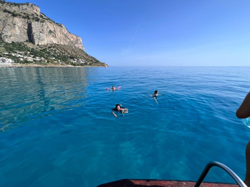 Full day boat tour in Palermo with Palermo in Boat - Capogallo natural reserve: snorkeling plus pasta on board