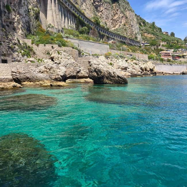 Giardini Naxos: Boat Tour with Aperitif - White Lotus and Le Grand Bleu locations on the water
