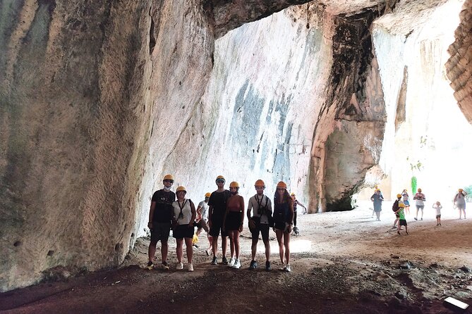 Group guided tour of the archaeological park of Neapolis - Latomia del Paradiso: panoramic quarry gardens and a needed walking break