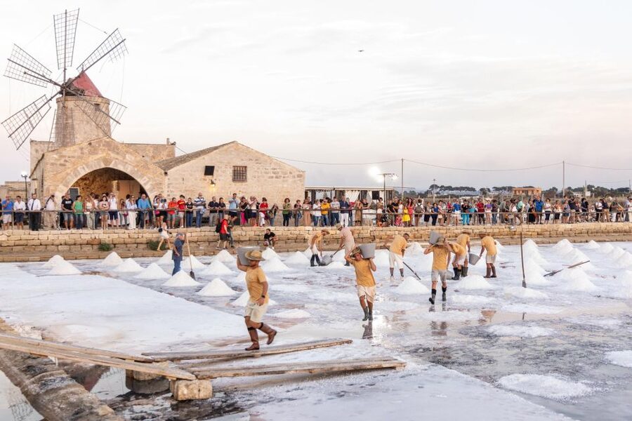 Guided tour of the Trapani Salt Pans and Salt Museum - Getting there and finding the meeting point under the windmill