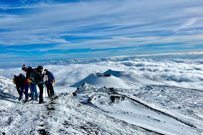 Hike near the summit craters up to the maximum safe altitude currently foreseen - South-East Crater views, and why you do not go onto the cone