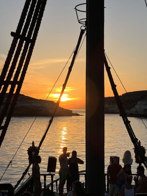Lampedusa: Sunset Dolphin Sighting on a Pirate Ship - Galleon Adriana and the pirate-ship vibe that actually works
