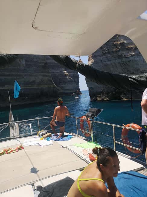 Lampedusa: Yacht excursion, swimming stops and typical lunch - Capo Ponente and the wreck stop you cannot reach by land