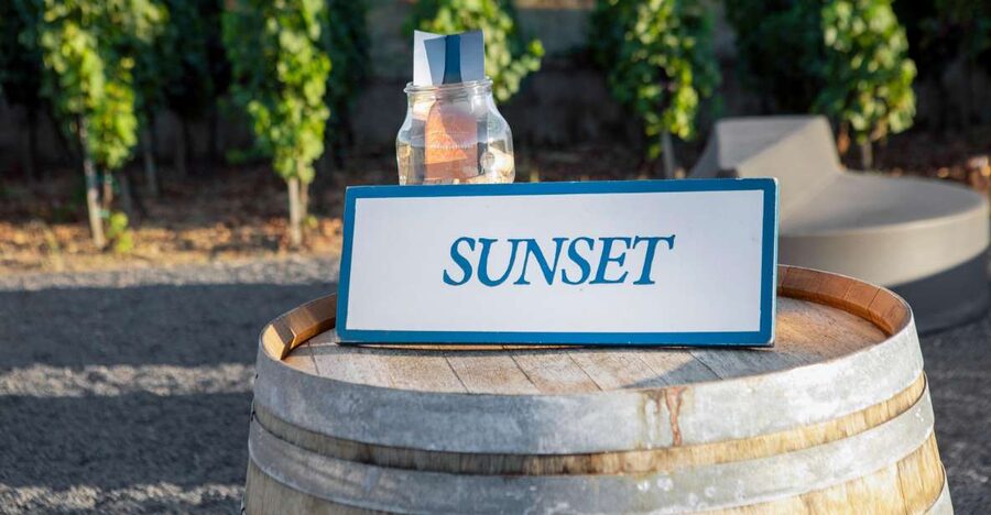 LIPARI WINERY - SUNSET WINE TASTING - Tenuta di Castellaro at golden hour, not a wine lecture