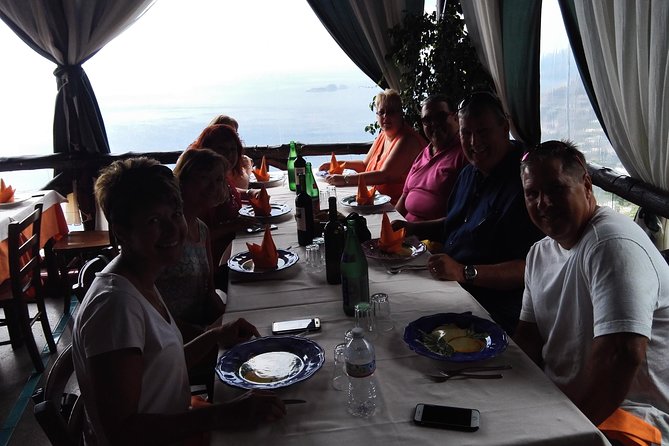 Messina Shore Special Tour of Taormina and Castelmola plus Panoramic Lunch - Lunch With Panoramic Views: Pizza or Pasta, Appetizers, Drinks, and a Sweet Finish