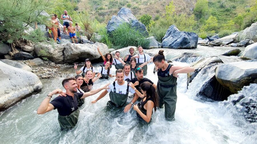 Motta Camastra: River Trekking Tour in the Alcantara Gorges - Languages, communication, and pace expectations