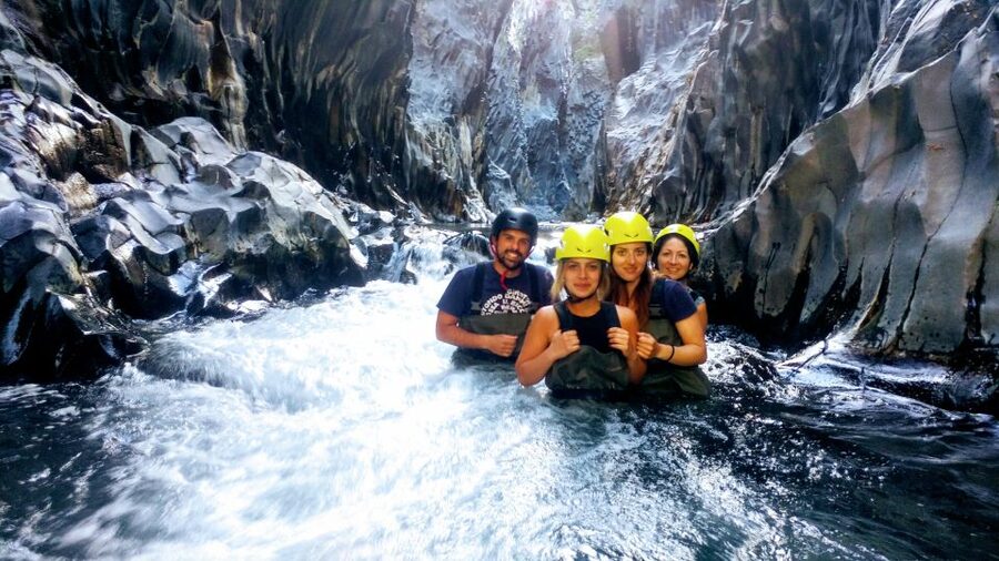 Motta Camastra: River Trekking Tour in the Alcantara Gorges - Itinerary in plain terms, start downstream to gorge entrance