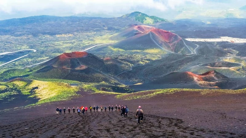 Mount Etna: Trek to 3000m with cable car and jeep - The core hike near 3000m, including summit craters when open