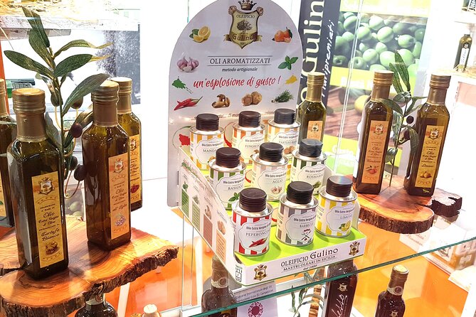 Olive Oil Tasting & Historic Olive Mill Tour in Ragusa area - Free tastings of premium oils, then the 9 flavored sampler