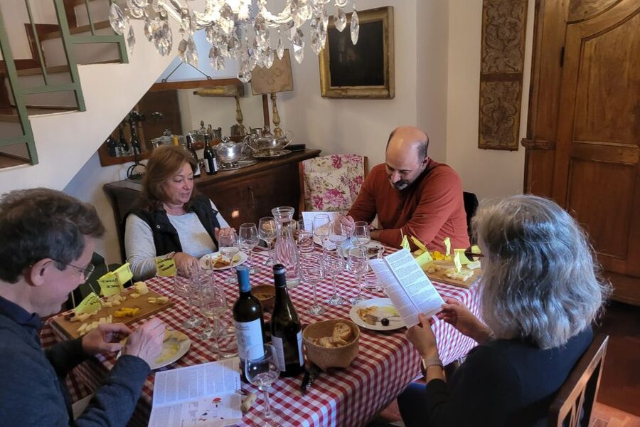 Palermo: 2-Hour Sicilian Cheese and Wine Tasting Tour - The bread, salad, and San Vito lo Capo sweets that close the meal